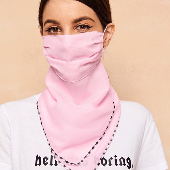 Accessories - Face Mask/Scarf Sun Protection For The Face Pink